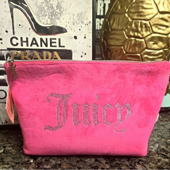 Juicy Couture Handbags - Juicy Couture Vibrant Pink Cosmetic Bag